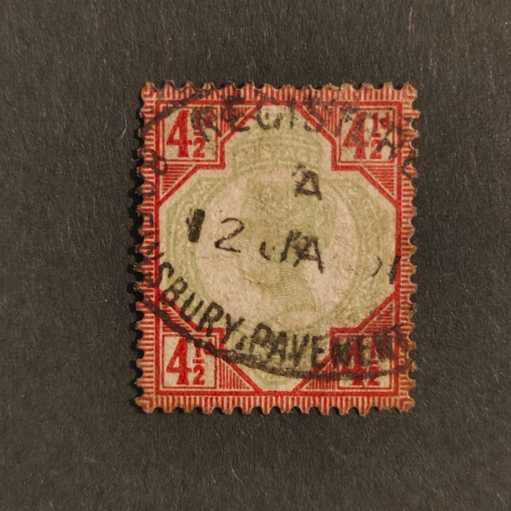 Známka Velká Británie, SG206 (Mi. 92)#, 4½P Známka Velká Británie, SG206 (Mi. 92)#, 4½P
