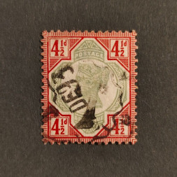 Známka Velká Británie, SG206 (Mi. 92)#, 4½P Známka Velká Británie, SG206 (Mi. 92)#, 4½P