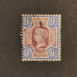 Známka Velká Británie, SG209 (Mi. 95)#, 9P Známka Velká Británie, SG209 (Mi. 95)#, 9P