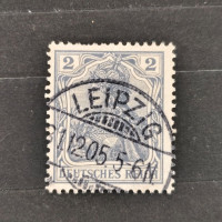 Známka Německo, Reich, Mi.68#, 2Pfg. Známka Německo, Reich, Mi.68#, 2Pfg.