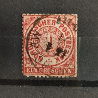 Známka Severoněmecký poštovní spolek, Mi.DE-NDP 16 (SG DE-NDP 26)#, 1 Gr