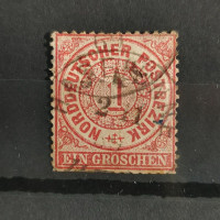 Známka Severoněmecký poštovní spolek, Mi.DE-NDP 16 (SG DE-NDP 26)#, 1 Gr
