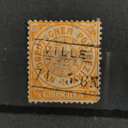 Známka Severoněmecký poštovní spolek, Mi.DE-NDP 15 (SG DE-NDP 23)#, 2Kr.