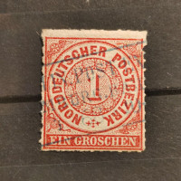 Známka Severoněmecký poštovní spolek, Mi.DE-NDP 4 (SG DE-NDP 6)#, 1 Gr
