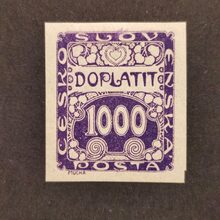 Známka ČSR, Pof.DL13*, 1000h