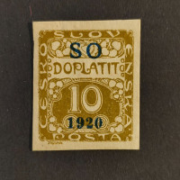 Známka ČSR, Pof.SO34**, 10h