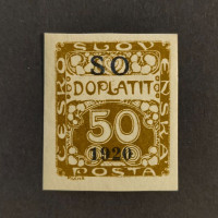 Známka ČSR, Pof.SO40**, 50h