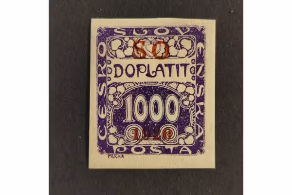 Známka ČSR, Pof.SO43**, 1000h