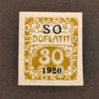Známka ČSR, Pof.SO38*, 30h