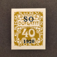 Známka ČSR, Pof.SO39*, 40h