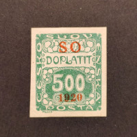 Známka ČSR, Pof.SO42*, 500h