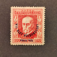 Známka ČSR, Pof.184*, P7, 100h