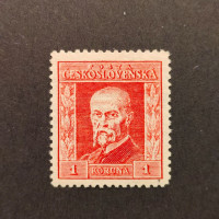 Známka ČSR, Pof.190*, P5, I. typ, 1 Kč