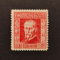 Známka ČSR, Pof.190*, P6, I. typ, 1 Kč