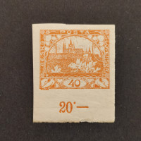 Známka ČSR, Pof.14*, 40h