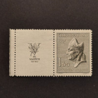 Známka s kupóny ČSR, Pof.450**, 1,60 Kčs