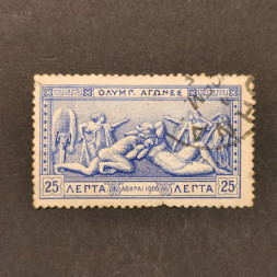 Sello Grecia, Mi.150 (SG 189), Usado #, 25 Λ.