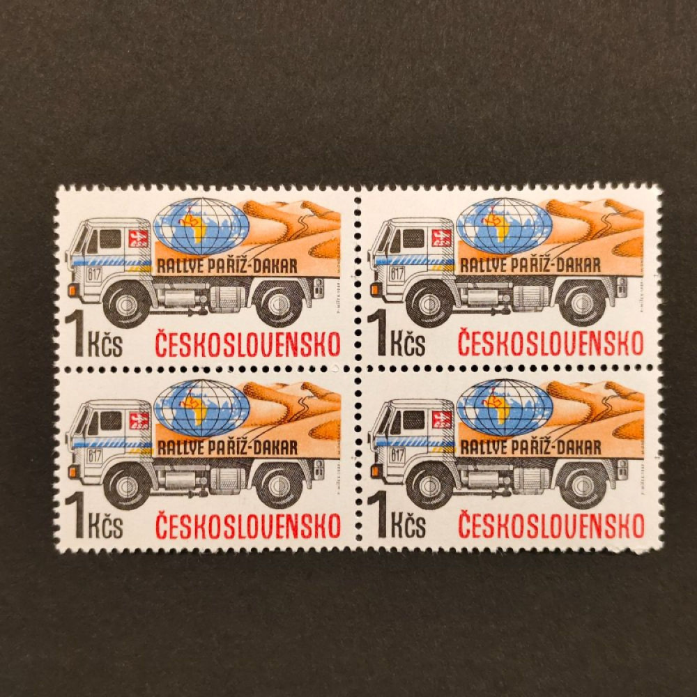 Viererblock Tschechoslowakie, Pof.2876 (Mi. 2985)**, 1 Kčs