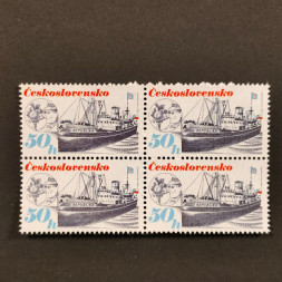 Viererblock Tschechoslowakie, Pof.2885 (Mi. 2994)**, 50 h