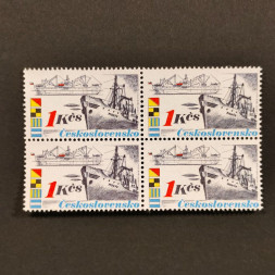 Viererblock Tschechoslowakie, Pof.2886 (Mi. 2995)**, 1 Kčs