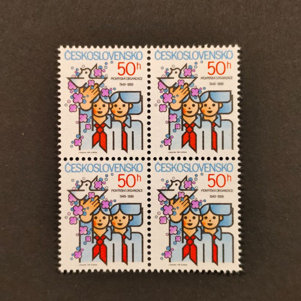 Viererblock Tschechoslowakie, Pof.2891 (Mi. 3000)**, 50 h