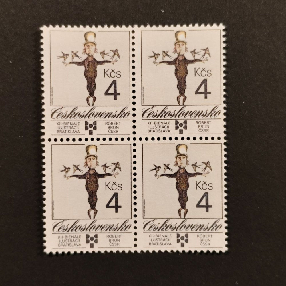 Čtyřblok ČSR, Pof.2907**, 4 Kčs Čtyřblok ČSR, Pof.2907**, 4 Kčs