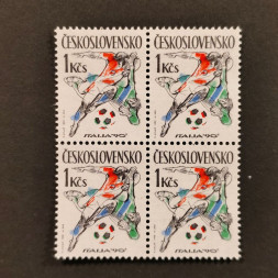 Viererblock Tschechoslowakie, Pof.2941 (Mi. 3049)**, 1 Kčs