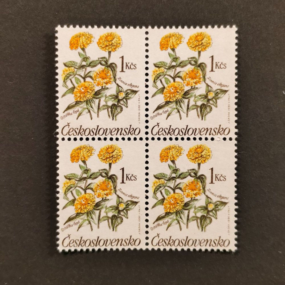 Čtyřblok ČSR, Pof.2931**, 1 Kčs Čtyřblok ČSR, Pof.2931**, 1 Kčs