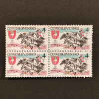 Viererblock Tschechoslowakie, Pof.2954 (Mi. 3061)**, 4 Kčs