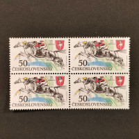 Viererblock Tschechoslowakie, Pof.2953 (Mi. 3060)**, 50 h