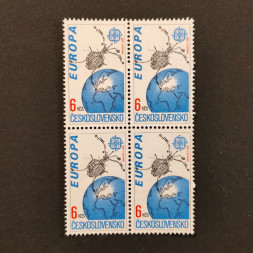 Block of four Czechoslovakia, Pof.2976 (Mi. 3084), MNH, 6 Kčs