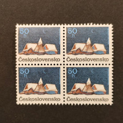 Viererblock Tschechoslowakie, Pof.2960 (Mi. 3068)**, 50 h
