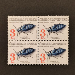Viererblock Tschechoslowakie, Pof.3016 (Mi. 3124)**, 3 Kčs