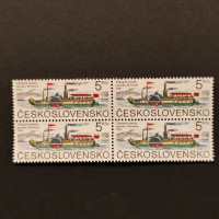 Čtyřblok ČSR, Pof.2970**, 5 Kčs Čtyřblok ČSR, Pof.2970**, 5 Kčs