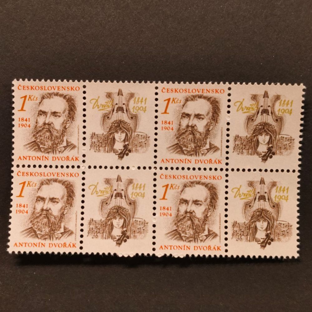 Čtyřblok ČSR, Pof.2971**, 1 Kčs Čtyřblok ČSR, Pof.2971**, 1 Kčs