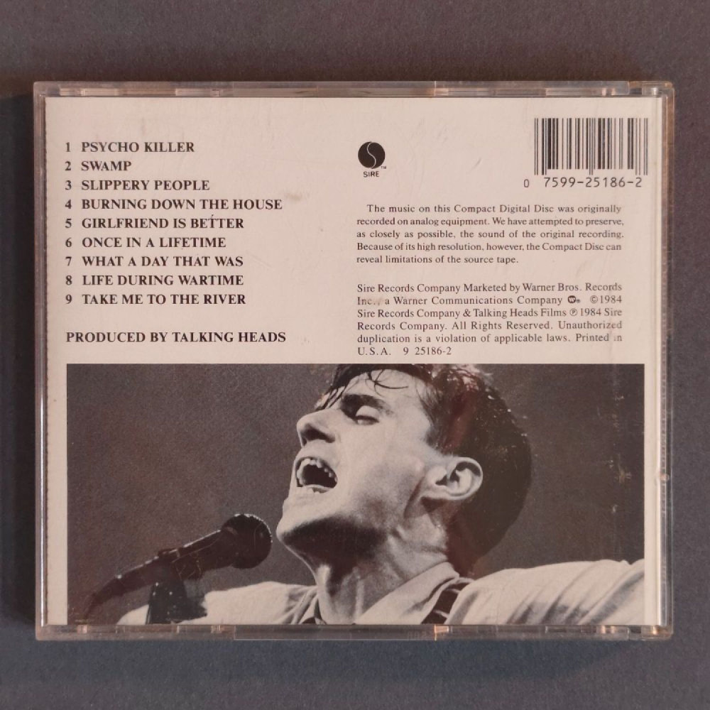 CD Talking Heads – Stop Making Sense, Použ. CD Talking Heads – Stop Making Sense, Použ.