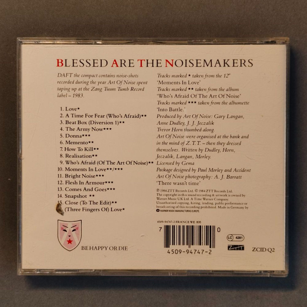 CD Art Of Noise – daft, Použ. CD Art Of Noise – daft, Použ.