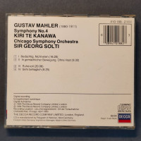 CD Kiri Te Kanawa, Chicago Symphony Orchestra & Sir Georg Solti – Symphony No. 4, Použ.