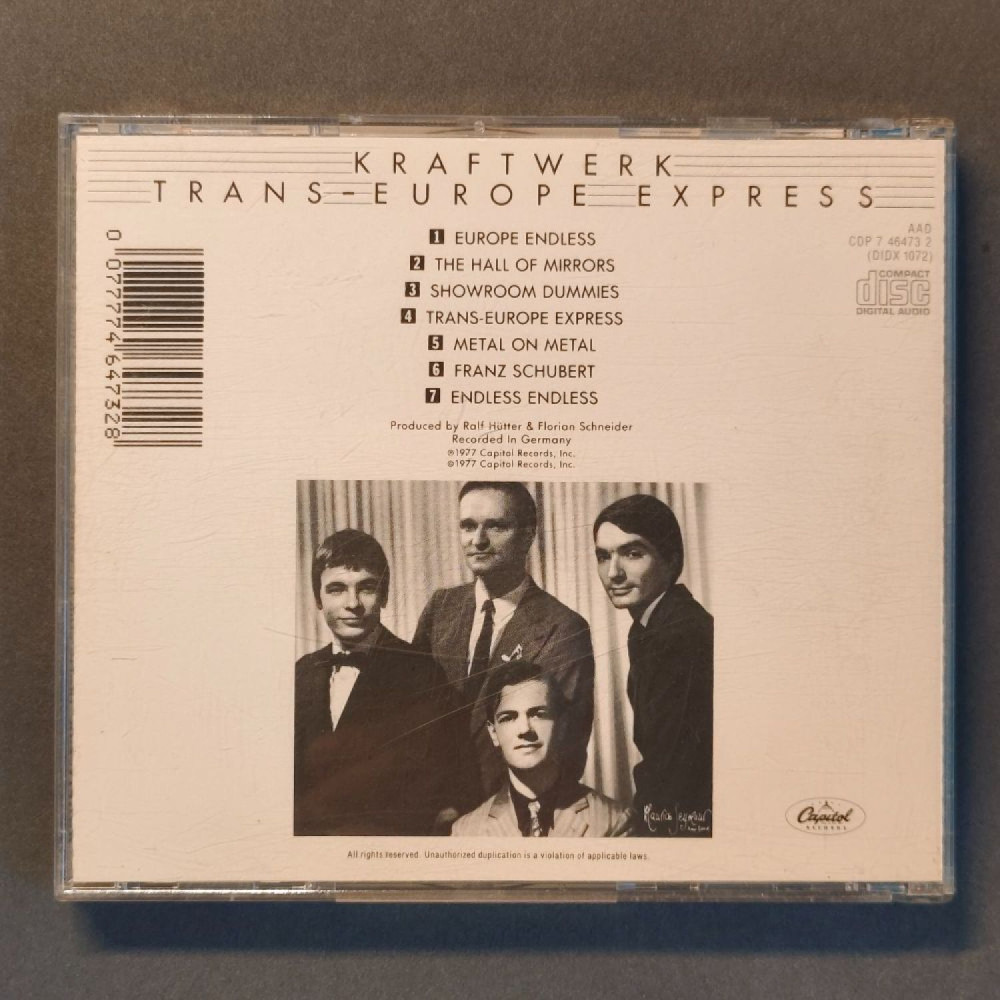 CD Kraftwerk – Trans-Europe Express, Použ. CD Kraftwerk – Trans-Europe Express, Použ.
