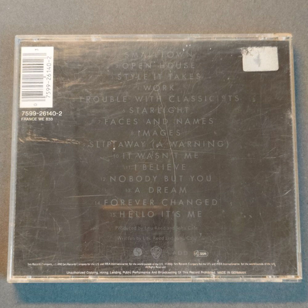 CD Lou Reed / John Cale - Songs For Drella, Použ. CD Lou Reed / John Cale - Songs For Drella, Použ.