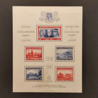 Aršík ČSR, Pof.Ex A1/5**, Tzv. exilový aršík