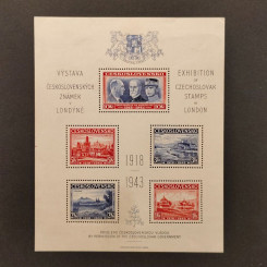 Aršík ČSR, Pof.Ex A1/5**, Tzv. exilový aršík