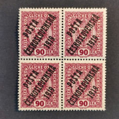 Čtyřblok ČSR, Pof.46**, ST přetisků, 90h