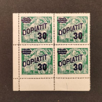 Rohový čtyřblok ČSR, Pof.DL42**, 30/100h Rohový čtyřblok ČSR, Pof.DL42**, 30/100h