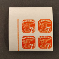 Rohový čtyřblok ČSR, Pof.NV16**, 7h