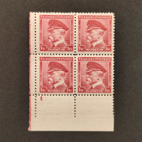 Rohový čtyřblok ČSR, Pof.303**, 1 Kč