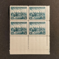 Rohový čtyřblok ČSR, Pof.344**, 50h