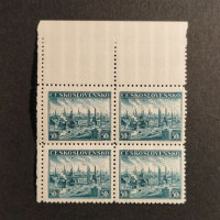 Rohový čtyřblok ČSR, Pof.344**, 50h