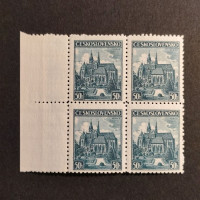 Čtyřblok ČSR, Pof.345**, 50h