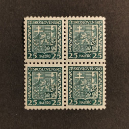 Čtyřblok ČSR, Pof.251**, 25h